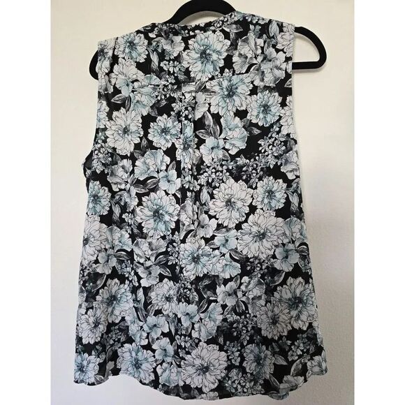 STICH FIX KARL LAGERFELD PARIS Sakeri Ruffle Detail Blouse XL | Black - Picture 3 of 10